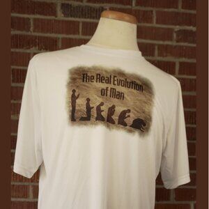 Unisex_The Real Evolution of Man _T-Shirt_White